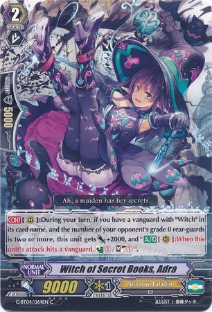 Witch of Secret Books Adra G BT04 064EN Common C G Booster Set 4 Soul Strike Against the Supreme Singles Witch of Secret Books Adra G BT04 064EN Common C G Booster Set 4 Soul Strike Against the Supreme Singles