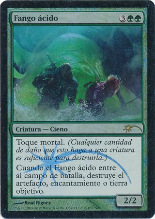 Fango acido Acidic Slime Spanish FNM Foil Promo Fango acido Acidic Slime Spanish FNM Foil Promo