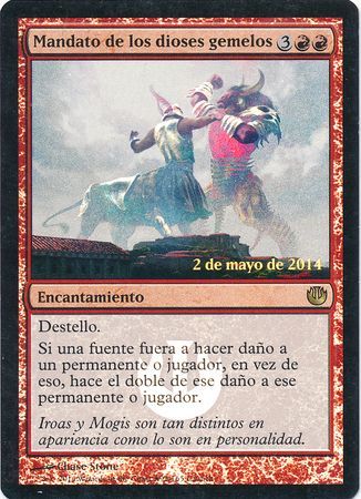 Spanish Dictate of the Twin Gods Mandato de los dioses gemelos Launch Foil Promo Spanish Dictate of the Twin Gods Mandato de los dioses gemelos Launch Foil Promo