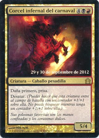 Spanish Carnival Hellsteed Corcel infernal del carnaval Prerelease Foil Promo Spanish Promos Spanish Carnival Hellsteed Corcel infernal del carnaval Prerelease Foil Promo Spanish Promos