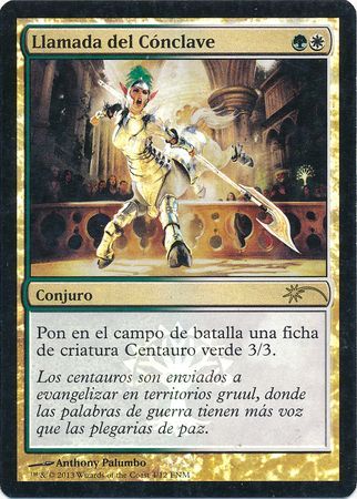 Spanish Call of the Conclave Llamada del Conclave FNM Foil Promo Spanish Promos Spanish Call of the Conclave Llamada del Conclave FNM Foil Promo Spanish Promos