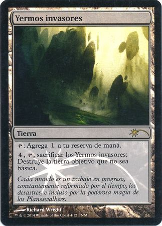 Yermos invasores Encroaching Wastes Spanish FNM Foil Promo Yermos invasores Encroaching Wastes Spanish FNM Foil Promo