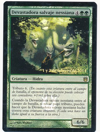 Nessian Wilds Ravager Spanish BNG Prerelease Foil Promo Nessian Wilds Ravager Spanish BNG Prerelease Foil Promo