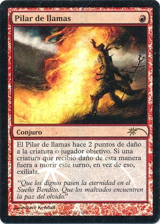 Pilar de llamas Pillar of Flame Spanish FNM Foil Promo Pilar de llamas Pillar of Flame Spanish FNM Foil Promo