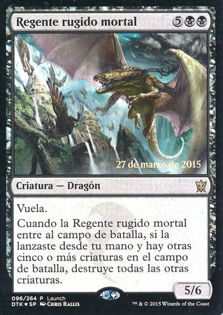 Spanish Deathbringer Regent Regente rugido mortal Launch Foil Promo Spanish Promos Spanish Deathbringer Regent Regente rugido mortal Launch Foil Promo Spanish Promos