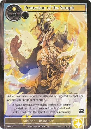 Protection of the Seraph SKL 015 Common Force of Will The Seven Kings of the Lands Singles Protection of the Seraph SKL 015 Common Force of Will The Seven Kings of the Lands Singles