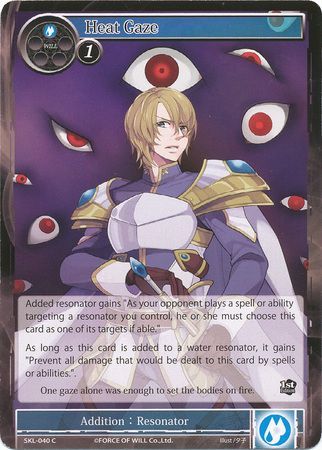 Heat Gaze SKL 040 Common Force of Will The Seven Kings of the Lands Singles Heat Gaze SKL 040 Common Force of Will The Seven Kings of the Lands Singles