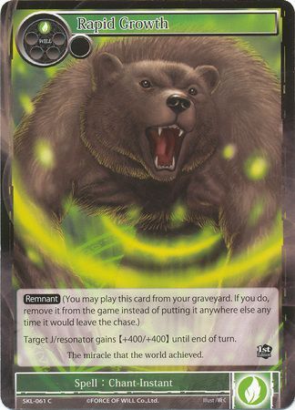 Rapid Growth SKL 061 Common Force of Will The Seven Kings of the Lands Singles Rapid Growth SKL 061 Common Force of Will The Seven Kings of the Lands Singles