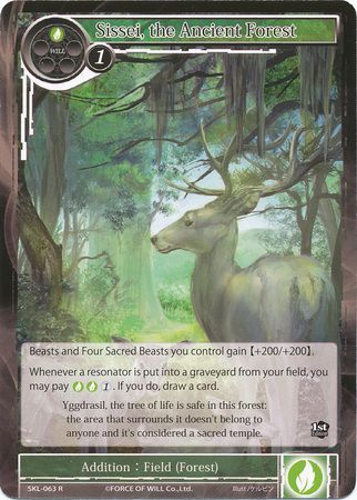 Sissei the Ancient Forest SKL 063 Rare Force of Will The Seven Kings of the Lands Singles Sissei the Ancient Forest SKL 063 Rare Force of Will The Seven Kings of the Lands Singles