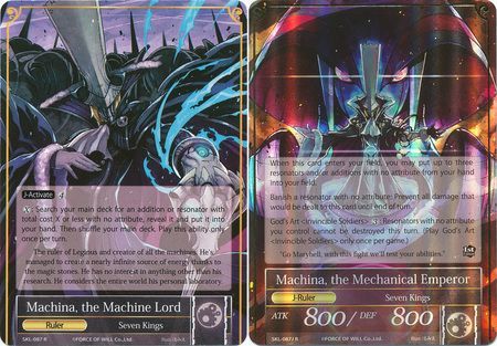 Machina the Machine Lord Machina the Mechanical Emperor SKL 087 J Rare Foil Force of Will The Seven Kings of the Lands Singles Machina the Machine Lord Machina the Mechanical Emperor SKL 087 J Rare Foil Force of Will The Seven Kings of the Lands Singles