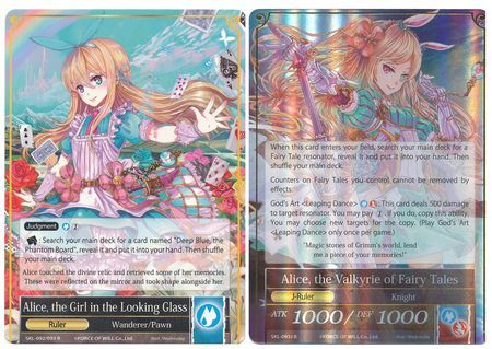 Alice Girl in the Looking Glass Alice Valkyrie of Fairy Tales SKL 093 J Rare Force of Will The Seven Kings of the Lands Singles Alice Girl in the Looking Glass Alice Valkyrie of Fairy Tales SKL 093 J Rare Force of Will The Seven Kings of the Lands Singles