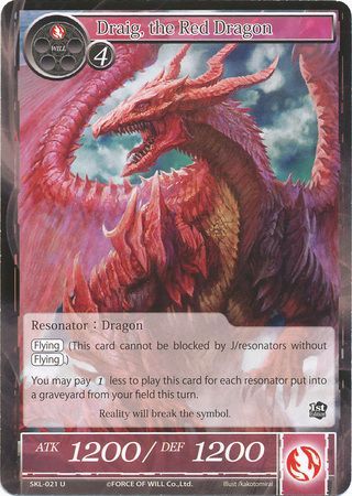 Draig, the Red Dragon - Long Tail | TrollAndToad