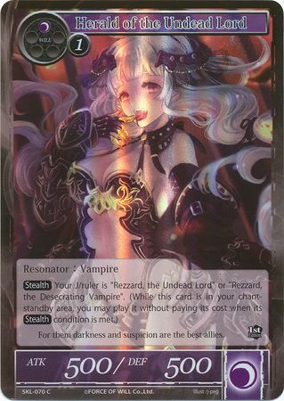 Herald of the Undead Lord SKL 070 Common Foil Force of Will The Seven Kings of the Lands Foil Singles Herald of the Undead Lord SKL 070 Common Foil Force of Will The Seven Kings of the Lands Foil Singles