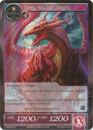 Draig, the Red Dragon - Long Tail | TrollAndToad