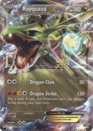  Pokemon - Rayquaza-EX (XY69) - XY Black Star Promos - Holo :  Toys & Games