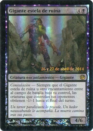 Gigante estela de ruina Doomwake Giant Spanish JOU Prerelease Foil Promo Gigante estela de ruina Doomwake Giant Spanish JOU Prerelease Foil Promo