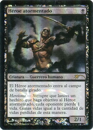 Heroe atormentado Tormented Hero Spanish FNM Foil Promo Spanish Promos Heroe atormentado Tormented Hero Spanish FNM Foil Promo Spanish Promos