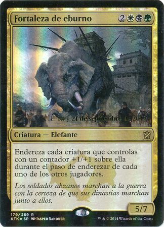 Spanish Ivorytusk Fortress Fortaleza de eburno Prerelease Foil Promo Spanish Promos Spanish Ivorytusk Fortress Fortaleza de eburno Prerelease Foil Promo Spanish Promos