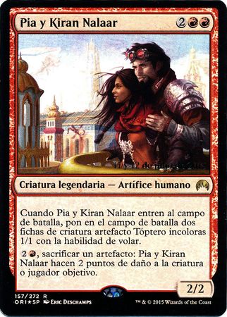 Spanish Pia and Kiran Nalaar Pia y Kiran Nalaar Prerelease Foil Promo Spanish Promos Spanish Pia and Kiran Nalaar Pia y Kiran Nalaar Prerelease Foil Promo Spanish Promos