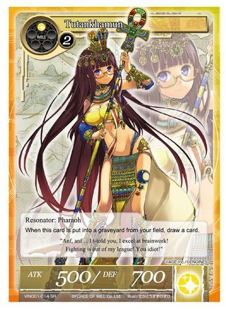 Tutankhamun VIN001 014 Super Rare Foil Force of Will Vingolf Engage Knights VIN001 Tutankhamun VIN001 014 Super Rare Foil Force of Will Vingolf Engage Knights VIN001