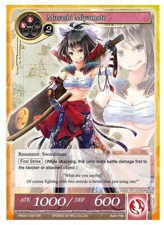Musashi Miyamoto VIN001 024 Super Rare Foil Musashi Miyamoto VIN001 024 Super Rare Foil
