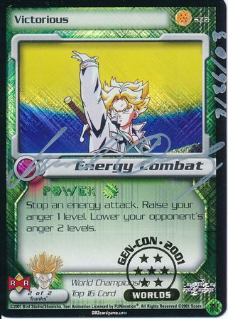 Victorious SZ2 Foil Promo Limited Signed Dragon Ball Z GT Score Promos Victorious SZ2 Foil Promo Limited Signed Dragon Ball Z GT Score Promos