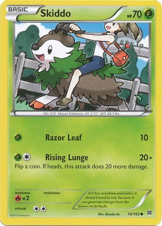 Skiddo 16 162 Common XY Breakthrough Singles Skiddo 16 162 Common XY Breakthrough Singles