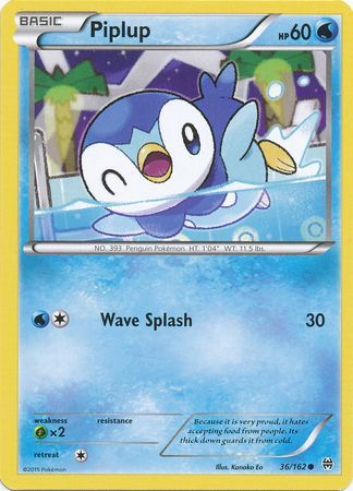 Piplup 36 162 Common XY Breakthrough Singles Piplup 36 162 Common XY Breakthrough Singles