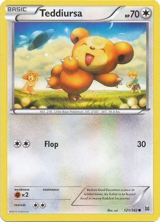 Teddiursa 121 162 Common XY Breakthrough Singles Teddiursa 121 162 Common XY Breakthrough Singles