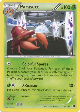 Parasect 2 162 Rare XY Breakthrough Singles Parasect 2 162 Rare XY Breakthrough Singles