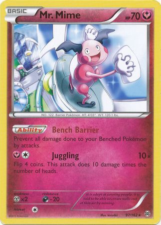 Mr Mime 97 162 Rare XY Breakthrough Singles Mr Mime 97 162 Rare XY Breakthrough Singles