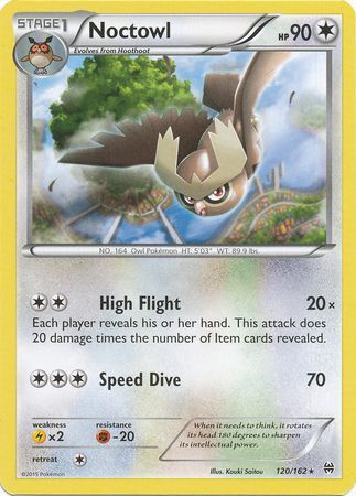 Noctowl 120 162 Rare XY Breakthrough Singles Noctowl 120 162 Rare XY Breakthrough Singles