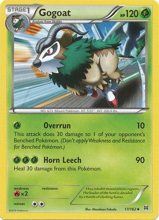 Gogoat 17 162 Uncommon XY Breakthrough Singles Gogoat 17 162 Uncommon XY Breakthrough Singles