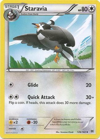 Staravia 126 162 Uncommon XY Breakthrough Singles Staravia 126 162 Uncommon XY Breakthrough Singles