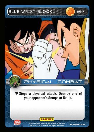 Blue Wrist Block Starter S87 Dragon Ball Z Panini Set 1 Starter Singles Blue Wrist Block Starter S87 Dragon Ball Z Panini Set 1 Starter Singles