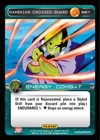 Namekian Crossed Guard Starter S67 Dragon Ball Z Panini Set 1 Starter Singles Namekian Crossed Guard Starter S67 Dragon Ball Z Panini Set 1 Starter Singles