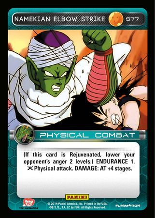 Namekian Elbow Strike Starter S77 Dragon Ball Z Panini Set 1 Starter Singles Namekian Elbow Strike Starter S77 Dragon Ball Z Panini Set 1 Starter Singles