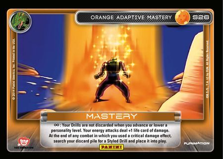 Orange Adaptive Mastery Starter S26 Hi Tech Dragon Ball Z Panini Set 1 Starter Singles Orange Adaptive Mastery Starter S26 Hi Tech Dragon Ball Z Panini Set 1 Starter Singles
