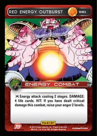 Red Energy Outburst Starter S61 Dragon Ball Z Panini Set 1 Starter Singles Red Energy Outburst Starter S61 Dragon Ball Z Panini Set 1 Starter Singles