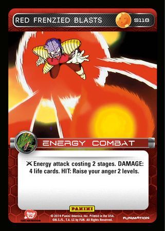 Red Frenzied Blasts Starter S118 Dragon Ball Z Panini Set 1 Starter Singles Red Frenzied Blasts Starter S118 Dragon Ball Z Panini Set 1 Starter Singles