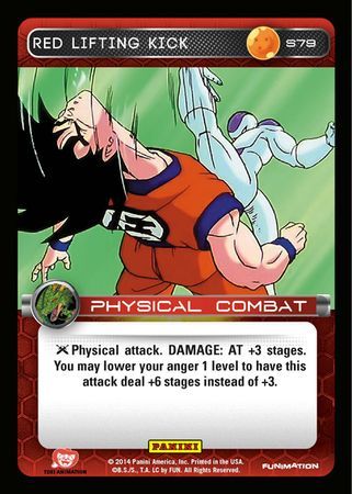 Red Lifting Kick Starter S79 Dragon Ball Z Panini Set 1 Starter Singles Red Lifting Kick Starter S79 Dragon Ball Z Panini Set 1 Starter Singles
