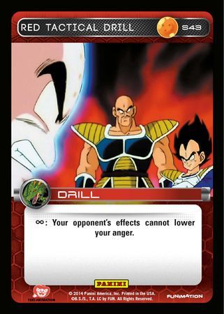 Red Tactical Drill Starter S43 Dragon Ball Z Panini Set 1 Starter Singles Red Tactical Drill Starter S43 Dragon Ball Z Panini Set 1 Starter Singles