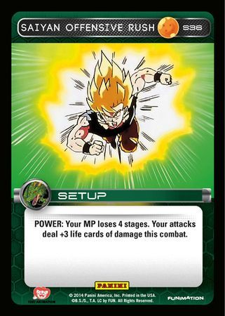 Saiyan Offensive Rush Starter S36 Dragon Ball Z Panini Set 1 Starter Singles Saiyan Offensive Rush Starter S36 Dragon Ball Z Panini Set 1 Starter Singles