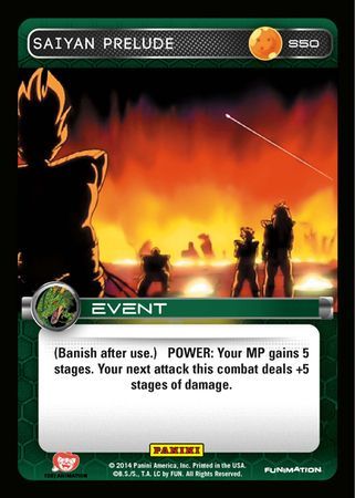 Saiyan Prelude Starter S50 Dragon Ball Z Panini Set 1 Starter Singles Saiyan Prelude Starter S50 Dragon Ball Z Panini Set 1 Starter Singles