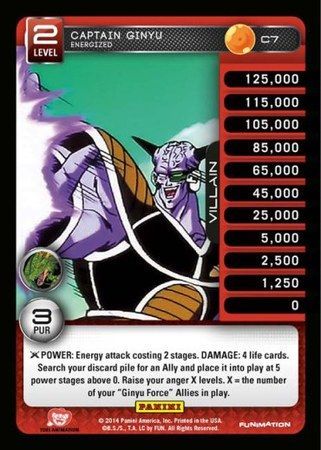 Captain Ginyu Energized Common C7 Captain Ginyu Energized Common C7