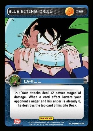Blue Biting Drill Common C23 Dragon Ball Z Panini Set 1 Singles Blue Biting Drill Common C23 Dragon Ball Z Panini Set 1 Singles