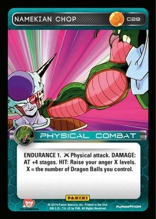 Namekian Chop Common C29 Dragon Ball Z Panini Set 1 Singles Namekian Chop Common C29 Dragon Ball Z Panini Set 1 Singles