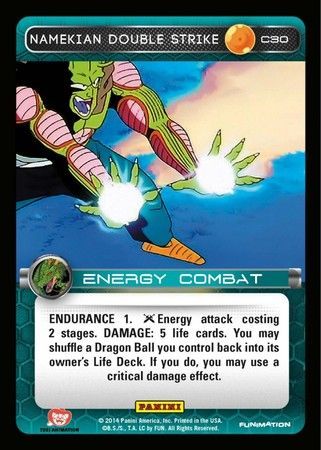 Namekian Double Strike Common C30 Dragon Ball Z Panini Set 1 Singles Namekian Double Strike Common C30 Dragon Ball Z Panini Set 1 Singles