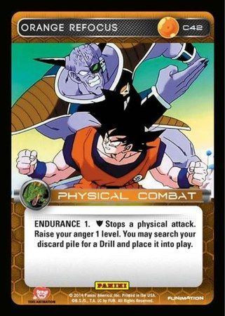 Orange Refocus Common C42 Dragon Ball Z Panini Set 1 Singles Orange Refocus Common C42 Dragon Ball Z Panini Set 1 Singles
