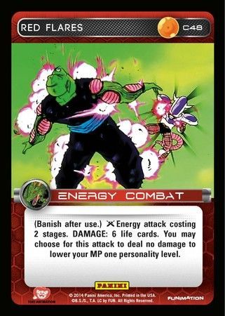 Red Flares Common C48 Dragon Ball Z Panini Set 1 Singles Red Flares Common C48 Dragon Ball Z Panini Set 1 Singles